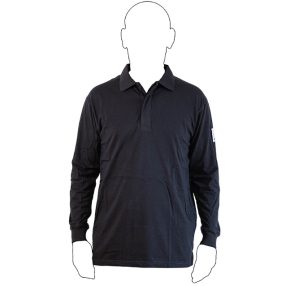 Lángálló antisztatikus hosszú ujjú galléros póló